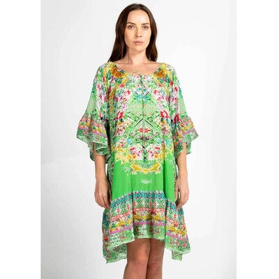 Gypsy Crystal dress - Gardenia Green