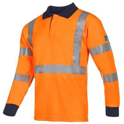 Sioen 554A Lerby High Vis Orange Arc Polo Shirt