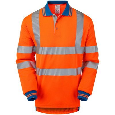 Pulsar PR470-CRS High Vis Orange Polo with Cut Resistant Sleeves