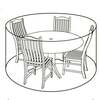 LG Outdoor 4 Seat Round Garden Furniture Set Deluxe Cover