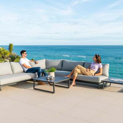 Alexander Rose Rimini Complete Outdoor Modular Aluminium Garden Furniture Set