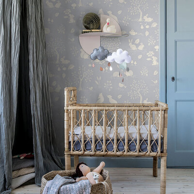 Apelviken 2 Ivar Wallpaper Light Blue Galerie 44128
