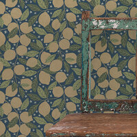 Image of Apelviken 2 Lemona Wallpaper Blue Galerie 44118