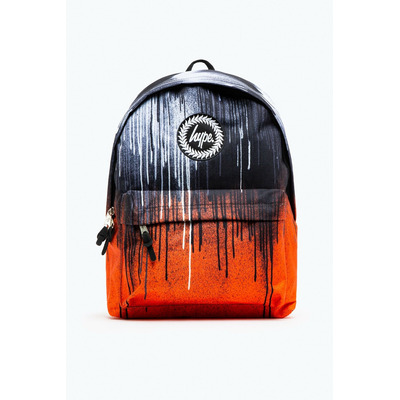Hype Unisex Orange Drips Crest Backpack
