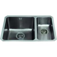 Image of CDA KVC35RSS 1.5 bowl stainless steel undermount - small bowl on right Stainless Steel