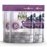 Image of 100% Pure Acai Berry Powder 100g Pouch for Smoothies & Juices - 3 Pouches (300g)
