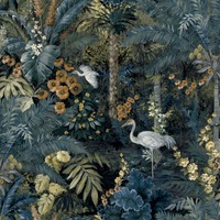 Outside In Jungle Paradise Wallpaper Navy Holden 13180