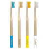 Image of F.E.T.E Bamboo Toothbrushes Marvellous Mix Set of 4 Medium Bristles