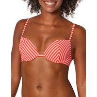 Sloggi Amalfi Baby Push Up Bikini Top – Red/Light Combination – 32B
