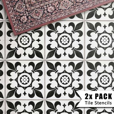 Cambridge Tile Stencil - 6" (152mm) / 2 pack (2 stencils)