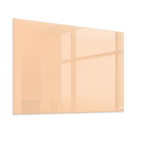 Casca Magnetic Glass Writing Board 900 x 600mm, Pink Nude