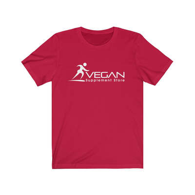 Vegan Supplement Store Unisex Jersey Short Sleeve Tee, Red / 2XL