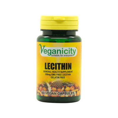 Vegan Lecithin 550mg Capsules | Vegan Supplement Store