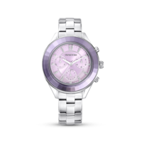 Image of Swarovski Octea Lux Sport watch, Metal bracelet, Purple, Stainless steel, 5632484