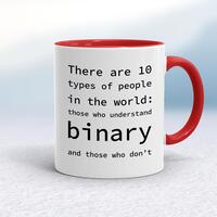 There Are 10 Types Of People In The World Mug – White/Red, 10oz