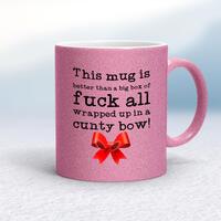 There Is A U In Cunt Mug – White/Navy Blue, 10oz