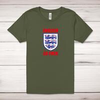 English As Fuck Three Lions Adult T-Shirt