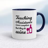 Teaching Assistants Mug – White/Navy Blue, 10oz