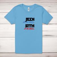 Jedi On the Streets Adult T-Shirt – Ocean Blue, XS