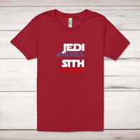 Jedi On the Streets Adult T-Shirt – Red, Small