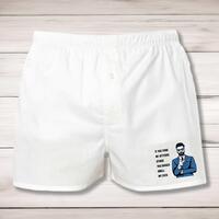 Attitude Stinks Smell My Cock Men’s Boxers – White, Medium