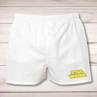 Star Whore Men’s Boxers – White, Medium
