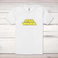Star Whore Adult T-Shirt – White, Large