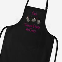 Cats, Because People Are Cunts Apron – Black, One