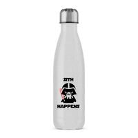 Sith Happens Water Bottle – Silver Glitter, One