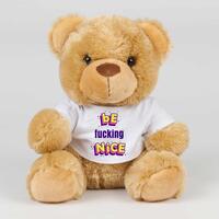 Be Fucking Nice Swear Bear – Brown, Medium