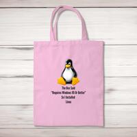 The Box Said Requires Windows 95 So I Installed Linux Tote Bag – Pastel Pink, One