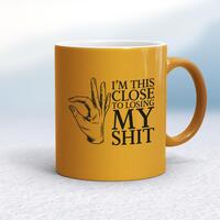 Losing My Shit Mug – Gold, 10oz