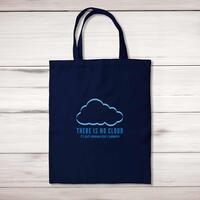 There Is No Cloud Tote Bag – Navy, One