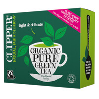 Image of Clipper Organic Fairtrade Pure Green Tea - 80 Teabags
