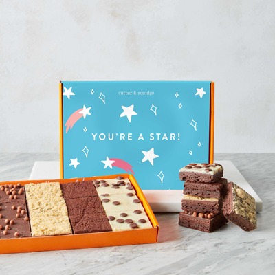 You’re A Star! Mixed Mini Brownie Box - 12 Pieces