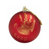 Image of Baby Art My Christmas Fairy, Handprint Christmas Decoration Bauble - Silver, Gold or Red (Colour: Red)