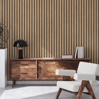 Wood Slats Heavyweight Vinyl Wallpaper Natural AS Creation 39109-1