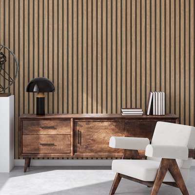 Wood Slats Wallpaper Natural AS Creation 39109-1
