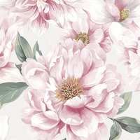 Image of Dimension Large Floral Wallpaper Pink / White The Design Library 283760
