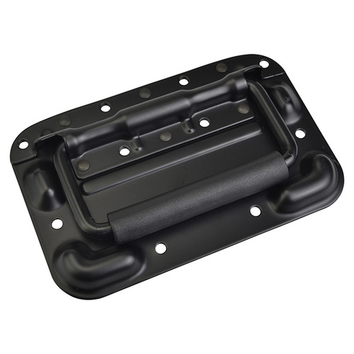 Sprung Cabinet Handle Surface Mounting Metal With Black Finish