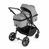 Image of Ickle Bubba Comet 2 in 1 Pushchair (Frame: Black, Fabric Colour: Space Grey, Handle Bars: Black)