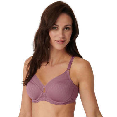 Triumph Azalea Florale Minimiser Bra - Bourgogne