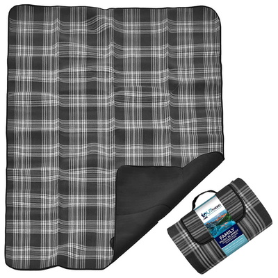 Extra Large 2M Waterproof Family Picnic Blanket - BLACK