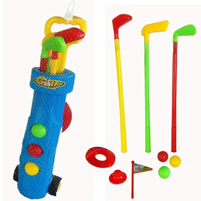 Children’s Toy Set Of Golf Clubs & Caddy
