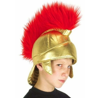 Child Roman Gladiator Centurion Fabric Helmet Fancy Dress
