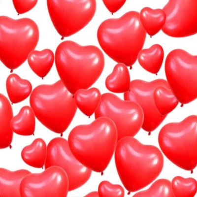 Pack Of 12 Red Love Heart Shaped Valentines Day Balloons