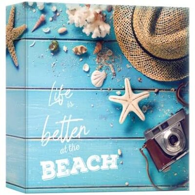 Life Is Better At The Beach 5 x 7 Photo Album Holds 104 Photographs