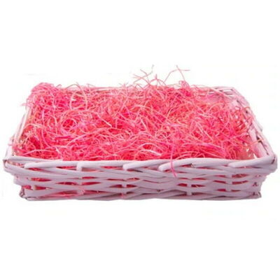 Pink Hamper Basket With Ribbon & Packaging For Valentines Day Gifts