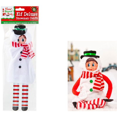 Elves Behaving Badly Naughty Elf Snowman Outfit