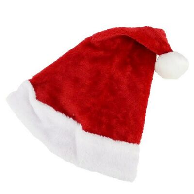 Novelty Father Christmas Santa Hat Red Bobble Hat - One Size - ONE